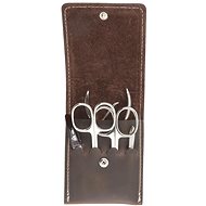 ERBE SOLINGEN men's travel leather manicure 9718"Mountain Bear" - Manicure Set
