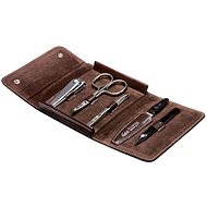 ERBE SOLINGEN leather manicure set 9445"Houston" brown - Manicure Set