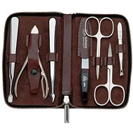 ERBE SOLINGEN leather manicure 9474"Houston" brown - Manicure Set