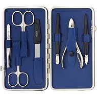 GÖSOL SOLINGEN ladies leather manicure MILANO 1609 blue - Manicure Set