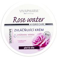 VIVACO Vivapharm Rose Water Zvláčňující krém s růžovou vodou 200 ml  - Testápoló krém