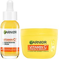 GARNIER Vitamin C* Fresh & Bright 85 ml + Vitamin C Brightening Super Serum 30 ml - Cosmetic Gift Set