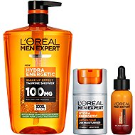 L'ORÉAL PARIS Hydra Energetic 1000 ml + Anti-Fatigue Moisturiser 50 ml + Shot Serum 30 ml - Cosmetic Gift Set