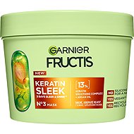 GARNIER Fructis Keratin Sleek Mask for Dry and Frizzy Hair, 370ml - Hair Mask