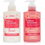KUNDAL Spring Edition Honey & Macadamia Cherry Blossom Set 1000 ml - Haircare Set