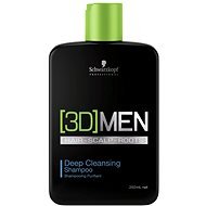 SCHWARZKOPF Professional [3D]Men Deep Cleansing Mélytisztító hajsampon - 250 ml - Férfi sampon
