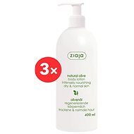 ZIAJA Natural Olive Body Milk 3 × 400ml - Body Lotion
