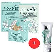 FOAMIE Aloe You Vera Much Set shampoo + conditioner + sponge for washing + hand gel - Cosmetic Set