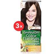 GARNIER Color Naturals 4 Medium Brown 3 × 112 ml - Hair Dye