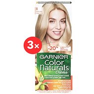 GARNIER Color Naturals 8 Light Blond 3 × 112 ml - Hair Dye
