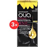 GARNIER Olia 1.0 Ultra Black 3 × 50ml - Hair Dye