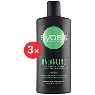 SYOSS Balancing Shampoo 3 × 440ml - Shampoo