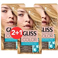 SCHWARZKOPF GLISS COLOR 9-0 Natural Light Blond 3 x 60ml - Hair Dye