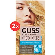 SCHWARZKOPF GLISS COLOUR 9-0 Natural Light Blonde 2 × 60ml - Hair Dye
