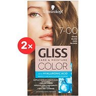 SCHWARZKOPF GLISS COLOR 7-00 Dark Blonde 2 × 60ml - Hair Dye