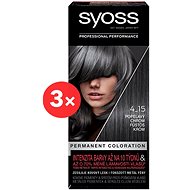 SYOSS Color 4-15 Ash Chrome 3 × 50ml - Hair Dye
