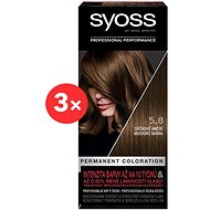 SYOSS Color 5-8 Hazel Brown 3 × 50ml - Hair Dye