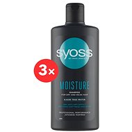 SYOSS Moisture Shampoo 3 × 440ml - Shampoo