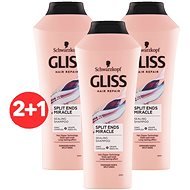SCHWARZKOPF GLISS KUR Split End Shampoo 3 × 400 ml - Sampon