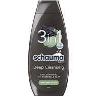 SCHWARZKOPF SCHAUMA Men 3-in-1 Coal & Clay 400ml - Men's Shampoo