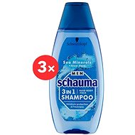 SCHWARZKOPF SCHAUMA Men 3-in-1 Marine Minerals 3 × 400ml - Shampoo