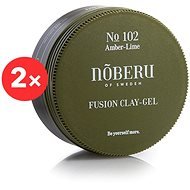 NOBERU Amber-Lime Fusion Clay Gel 2× 80 ml - Gél na vlasy 