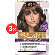 ĽORÉAL PARIS Excellence Cool Creme 6.11, Ultra Ash Dark Blonde - Hair Dye