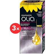 GARNIER Olia 9.11, Metallic Silver, 3× 50ml - Hair Dye