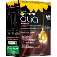 GARNIER Olia permanent hair colour 5.52 SAMETO MERLOT, 60+60+54ml - Hair Dye