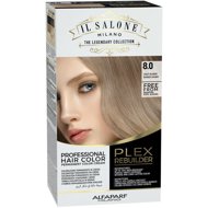 ALFAPARF MILANO IL Salone Plex Rebuilder Hair Color Kit 8.0 Light Blonde - Hair Dye
