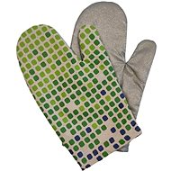 Kaptan Set of kitchen mitts Green cube 2pcs - Oven Mitt