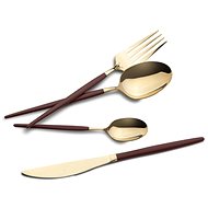 BERLINGERHAUS Stainless steel cutlery set 24 pcs polished Burgundy - Champagne - Cutlery Set