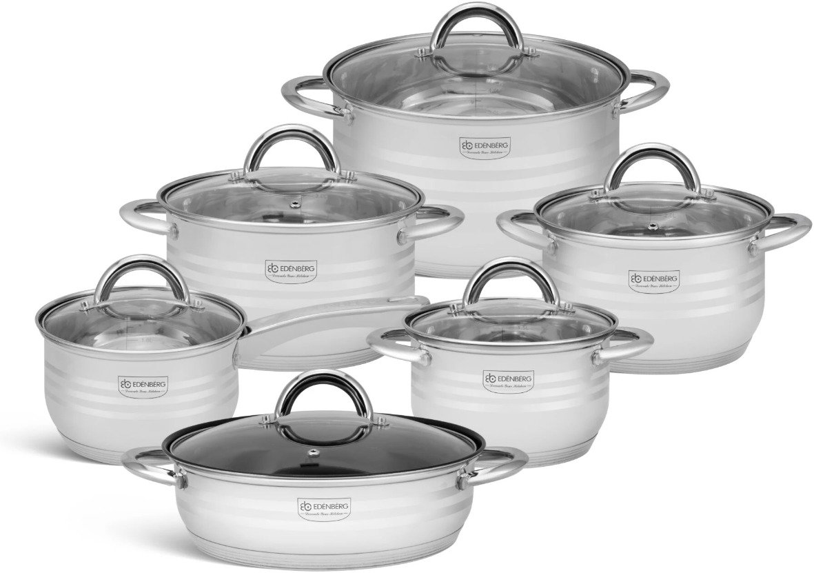 EDENBERG Cookware set EB-4041, 12 pieces - Kitchenware Set