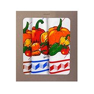 4 sleep Vegetable set brown, blue, red - Kitchen Towel
