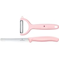 Victorinox Set nůž a škrabka, růžová - Potato Peeler