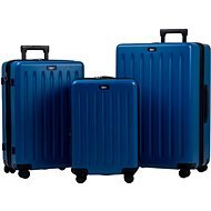 ROWEX Extra odolný cestovný kufor s TSA zámkom Stripe, modrý, súprava 3 ks - Sada kufrov