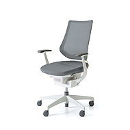 KOKUYO ING Glider 360° white frame, grey mesh - Office Chair
