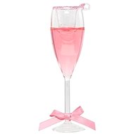 KURT ADLER Christmas decorations - glass of pink prosecco - Christmas Ornaments