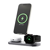 Kuxiu X23 Pro 3-in-1 MagSafe Dual-Core Fast Charging Stand - Gray - Wireless Charger