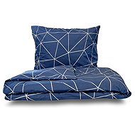Kvalitex Linen Nordic Collection 1+2, 220 × 200, 70 × 90 cm Grid blue - Bed Linen