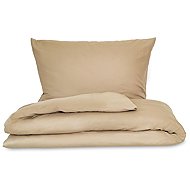 Kvalitex Satin sheets LUXURY COLLECTION 140 × 200, 70 × 90 cm beige - Bed Linen