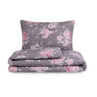 Qualitex French cotton bed linen PROVENCE COLLECTION 200 × 200, 70 × 90 cm Beatrice grey - Bed Linen