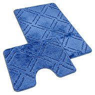 Kvalitex Bath and Toilet Mat, Blue Diamonds - Bath Mat