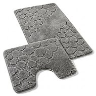 Kvalitex Bath and Toilet Mat, Grey Pebbles - Bath Mat