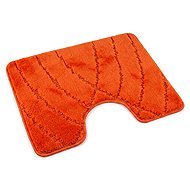 Kvalitex Toilet Mat, Orange Stripes - Bath Mat