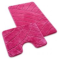 Kvalitex Bathroom and Toilet Mat, Pink Arcs - Bath Mat
