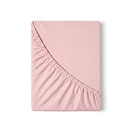 Kvalitex Jersey Lycra Fitted Sheet 90 × 200cm, Light Pink - Bedsheet