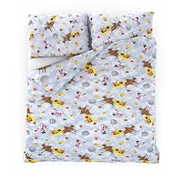 Kvalitex Christmas bedding 140 × 200, 70 × 90 cm, Snowmen - Bed Linen
