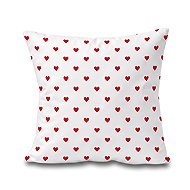 KVALITEX bavlna renforcé Srdíčka pillowcase, red, 40×40cm - Pillowcase