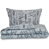 Kvalitex French flannel bed linen 1+2, 220 × 200, 70 × 90 cm Reed grey - Bed Linen